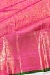 Kanchipuram Silk Brocade Rani Pink Saree