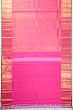 Kanchipuram Silk Brocade Rani Pink Saree