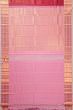 Kanchipuram Silk Checks And Butta Dark Pink Saree