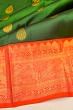 Taranga Kanchi Silk Butta Dark Green Saree