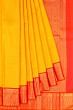 Taranga Kanchi Silk Brocade Yellow Saree