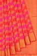 Kanchipuram Silk Jaal Pink And Orange Saree