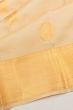 Kanchipuram Silk Brocade And Butta Cream Saree