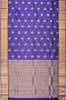 Taranga Kanchi Silk Checks And Butta Dark Blue Saree