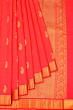 Taranga Kanchi Silk Jacuqard And Butta Redish Pink Saree