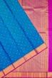 Taranga Kanchi Silk Butta Dual Tone Blue And Green Saree