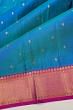 Taranga Kanchi Silk Butta Dual Tone Blue And Green Saree