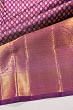 Kanchipuram Silk Brocade Purple Saree