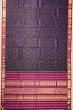 Classic Kanchipuram Silk Butta Dark Purple Saree