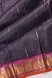 Classic Kanchipuram Silk Butta Dark Purple Saree