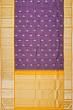 Kanchipuram Silk Checks And Butta Violet Saree