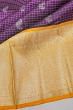 Kanchipuram Silk Checks And Butta Violet Saree