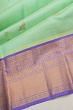 Kanchipuram Silk Horizontal Lines Sea Green Saree