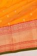 Taranga Kanchi Silk Butta Mustard Yellow Saree