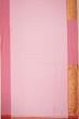 Paithani Silk Butta Baby Pink Saree With Triple Muniya Border