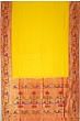 Paithani Silk Butta Yellow Saree With Akruthi Border