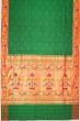 Paithani Silk Butta Dark Green Saree