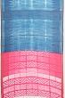 Chanderi Cotton Shibori Printed Dark Blue Saree