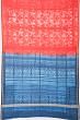 Chanderi Cotton Shibori Printed Red Saree