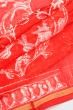 Chanderi Cotton Shibori Printed Red Saree