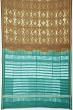 Chanderi Cotton Shibori Printed Mehendi Green Saree