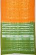 Chanderi Cotton Shibori Printed Orange Saree