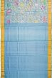 Uppada Silk All Over Jamdani Powder Blue Saree