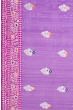 Banarasi Kora Organza Butta Purple Saree