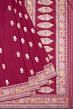 Banarasi Silk Butta Maroon Saree