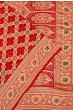 Banarasi Georgette Bandhani Brocade Red Saree