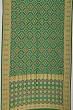 Banarasi Georgette Bandhani Brocade Dark Green Saree