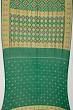 Banarasi Georgette Bandhani Brocade Dark Green Saree