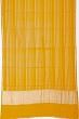 Chanderi Cotton Horizontal Lines Mustard Yellow Saree