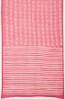 Chanderi Cotton Batik Printed Pink Saree