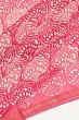 Chanderi Cotton Batik Printed Pink Saree