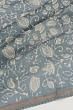 Chanderi Cotton Batik Printed Bluish Grey Saree