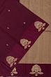 Banarasi Katan Silk Butta Burgundy Saree