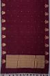 Banarasi Katan Silk Butta Burgundy Saree