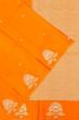 Banarasi Katan Silk Butta Orange Saree