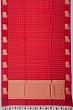 Banarasi Katan Silk Checks Red Saree