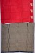 Banarasi Katan Silk Checks Red Saree