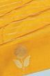 Banarasi Katan Silk Lines Yellow Saree