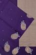 Banarasi Katan Silk Butta Violet Saree