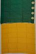 Banarasi Katan Silk Checks Dark Green Saree