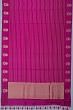 Banarasi Katan Silk Horizontal Lines Rani Pink Saree