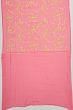 Chanderi Cotton Floral Printed Pink Saree