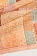 Tussar Geometrical Printed Peach Saree