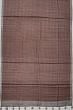 Tussar Geometrical Printed Grey And Brown Saree