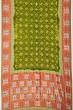 Banarasi Silk Bandhani Green Saree