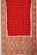 Banarasi Silk Bandhani Red Saree